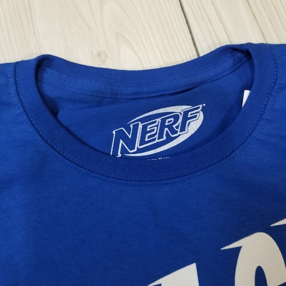 Blue short sleeve Nerf or Nothin shirt Size S (8) NWT - Picture 7 of 13